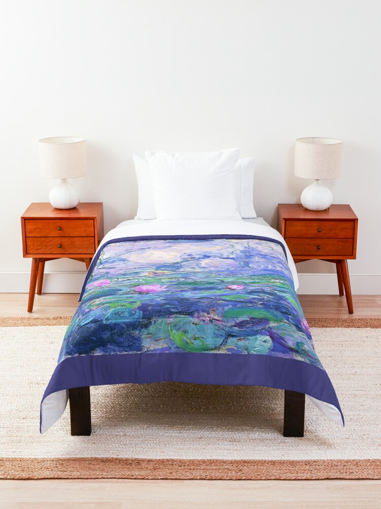 Alternate view of Claude Monet Water Lilies Comforter