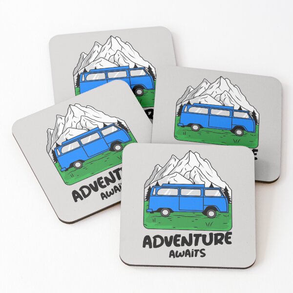 Item preview, Adventure awaits - Van Life designed and sold by OurBlairWorld.