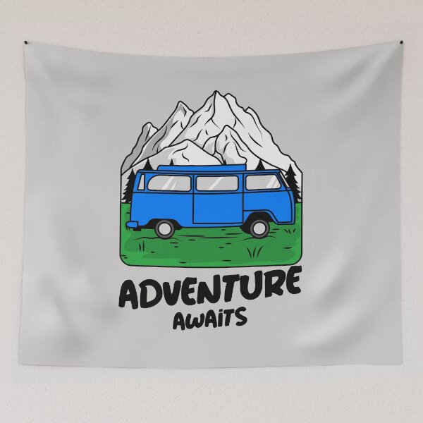Item preview, Adventure awaits - Van Life designed and sold by OurBlairWorld.