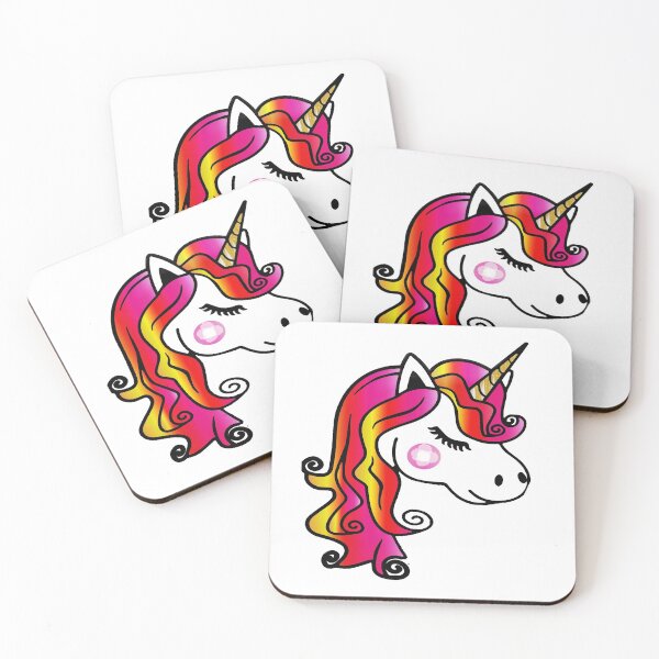 Item preview, Fun Unicorn with Flaming Color Hair designed and sold by gthylla.