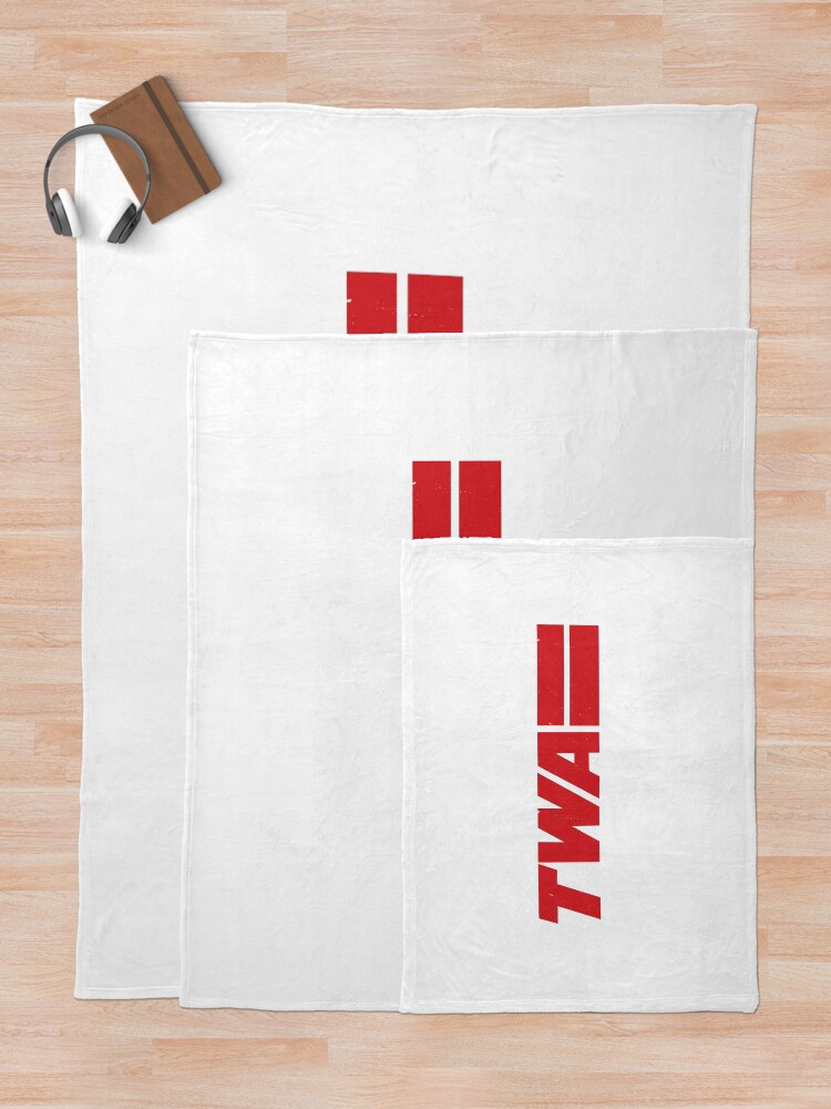Thumbnail 5 of 6, Throw Blanket, TWA - vintage logo designed and sold by Primotees.