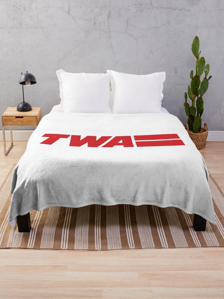Thumbnail 1 of 6, Throw Blanket, TWA - vintage logo designed and sold by Primotees.