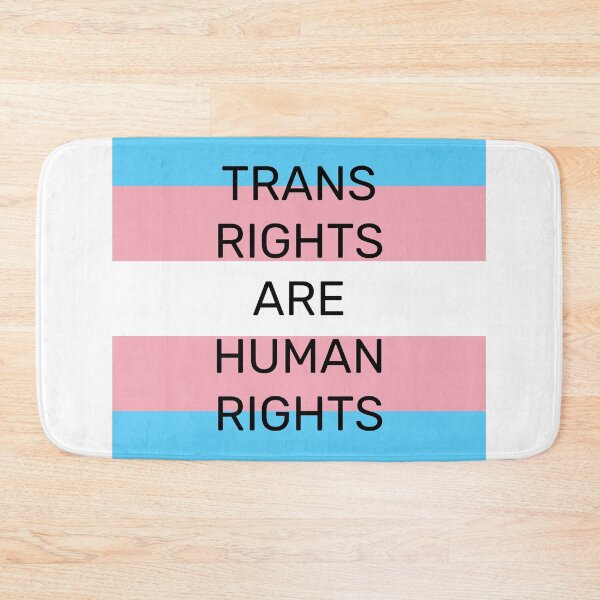 Artikelvorschau, Trans-Rechte sind Menschenrechte - Trans-Flaggenfarben entworfen und verkauft von Inspirationmotivation.