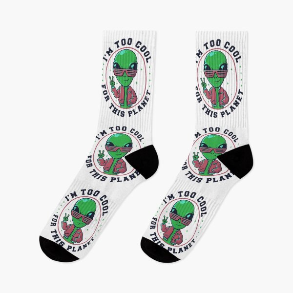 Item preview, Too Cool For This Planet Funny Alien designed and sold by EduEly.