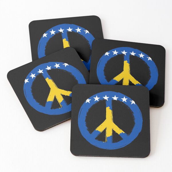 Item preview, Peace Kosovo flag gift idea Pristina designed and sold by Nessshirts.