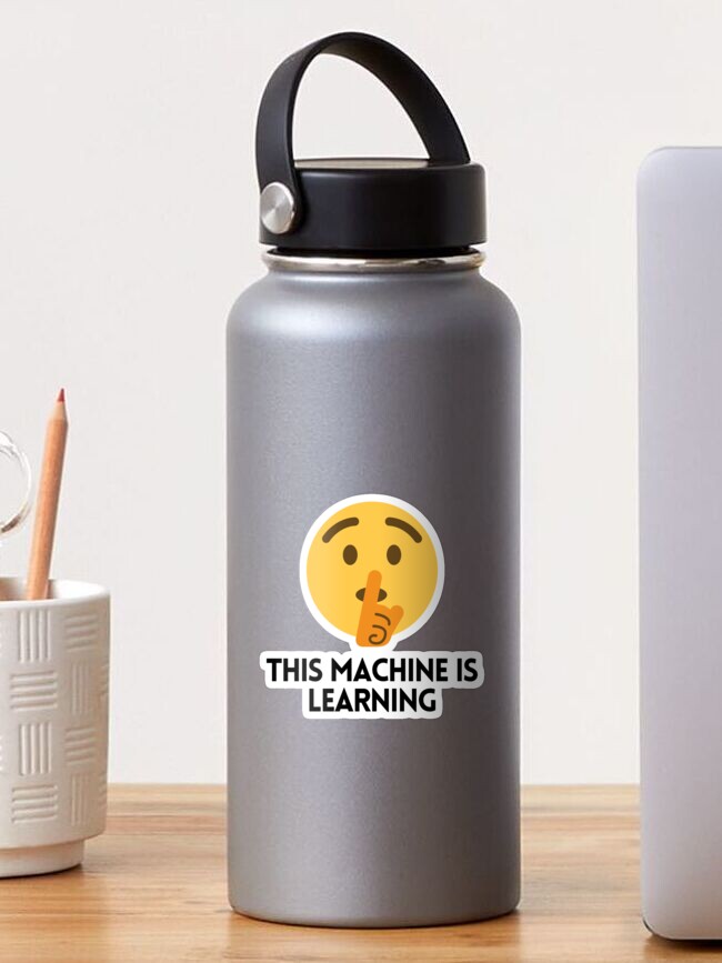 Thumbnail 1 of 3, Sticker, This Machine is learning designed and sold by dataninja.