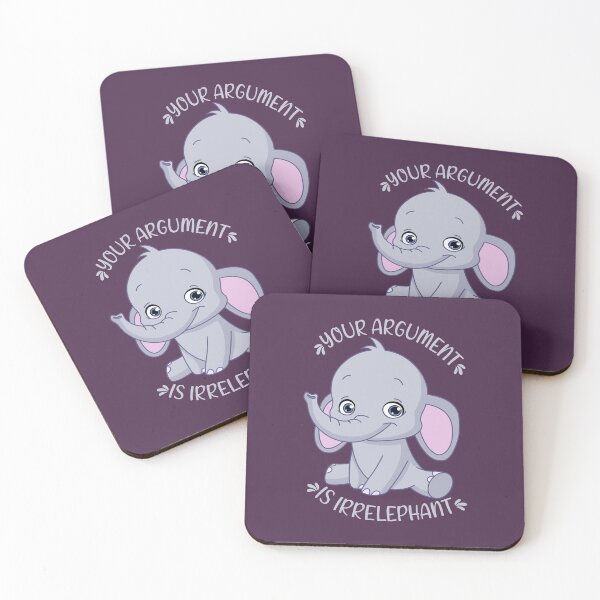 Item preview, Your argument is irrELEPHANT Kawaii elephant designed and sold by KawaiiPark.