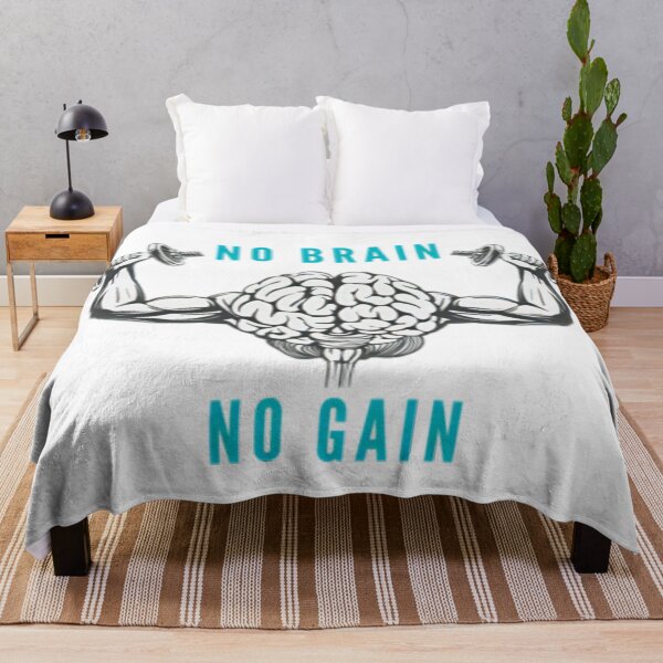 Item preview, No brain no gain. Gains by brains designed and sold by soniaaseguin.