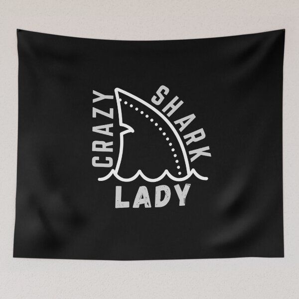 Item preview, crazy shark lady designed and sold by Achidesign.