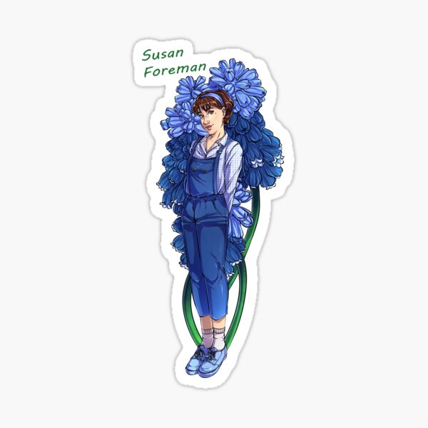 "DW FlowersSusan" Sticker for Sale by cosmicshine Redbubble
