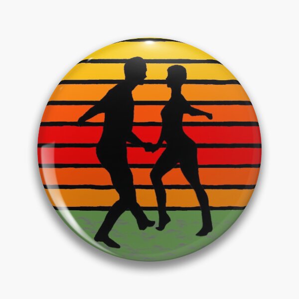 Item preview, West Coast Swing black silhouette sunset designed and sold by HKathPrint.