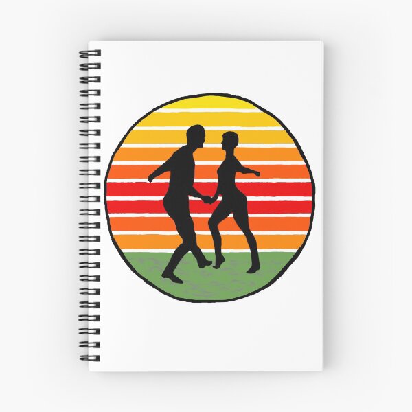 Item preview, West Coast Swing black silhouette sunset designed and sold by HKathPrint.