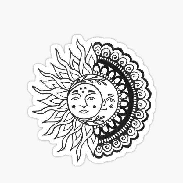 Download Half Mandala Stickers Redbubble