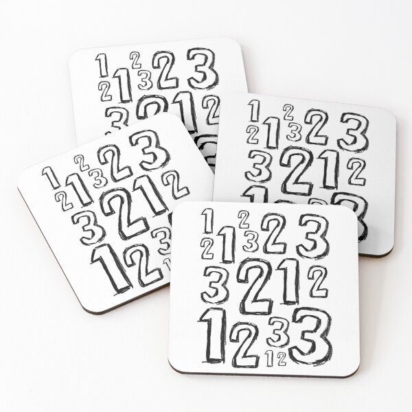 Item preview, One, Two, Three Number Mix designed and sold by badlydrawnbabe.