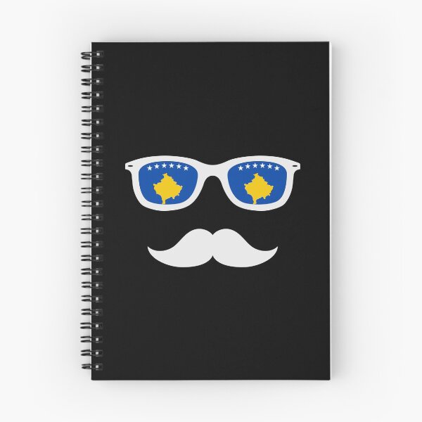 Item preview, Mister Kosovo with glasses Kosovo flag gift designed and sold by Nessshirts.