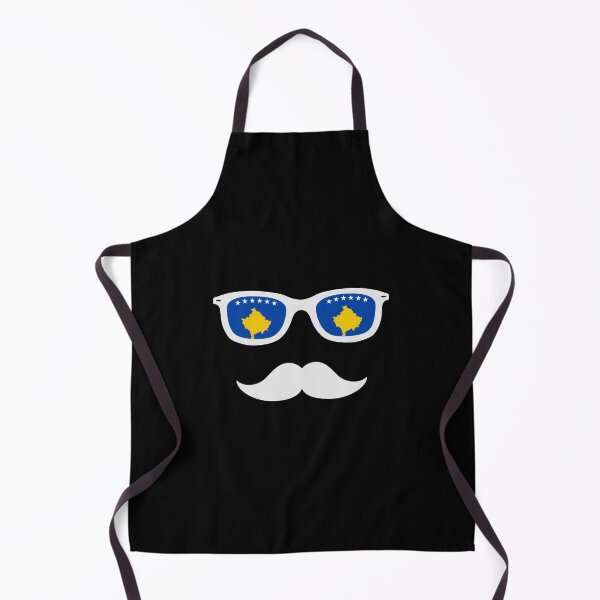 Item preview, Mister Kosovo with glasses Kosovo flag gift designed and sold by Nessshirts.