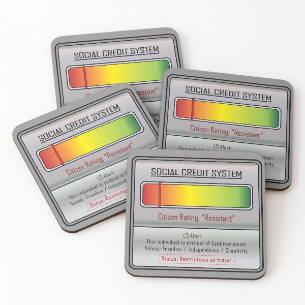 Item preview, Social Credit System - Citizen Rating: "Resistant" designed and sold by thedrumstick.