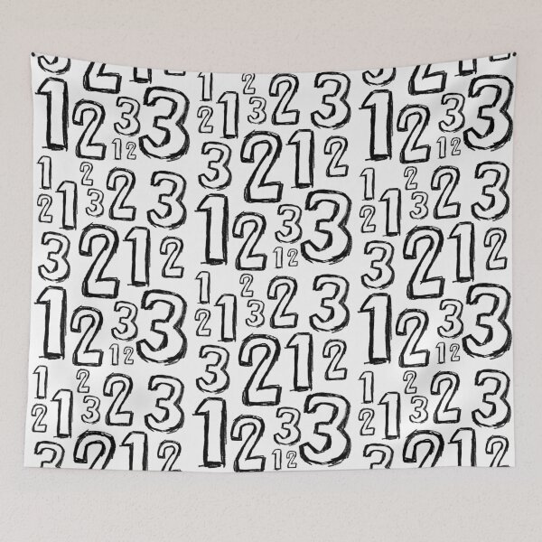 Item preview, One, Two, Three Number Mix designed and sold by badlydrawnbabe.