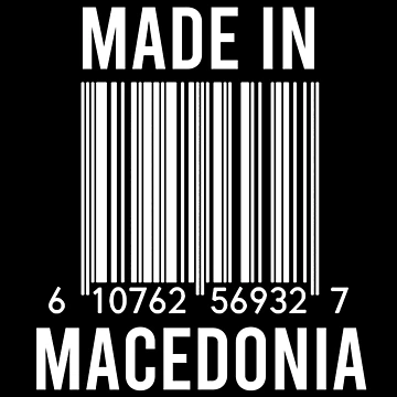 Artwork thumbnail, Made In Macedonia by RandomStuffShop