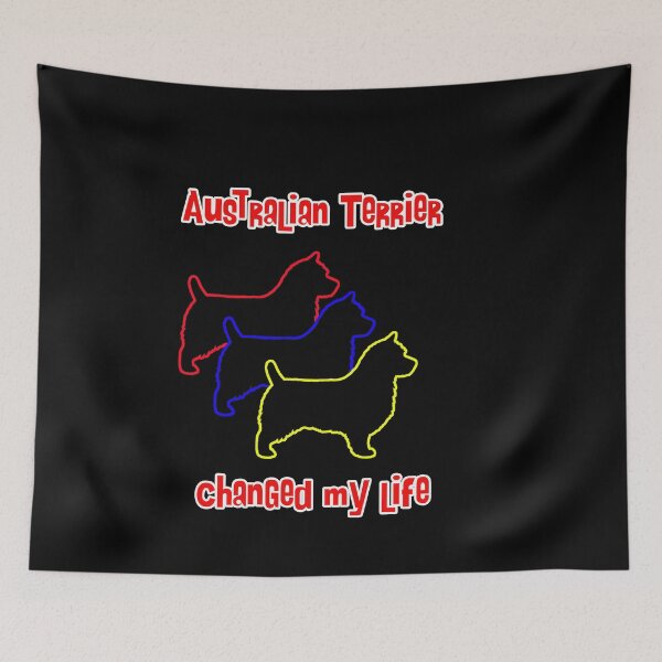 Item preview, Australian Terrier changed my life - Dog Art dogs Silhouette - pet designed and sold by Coolstuff4you71.