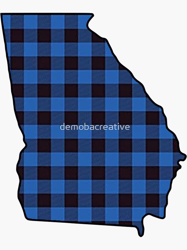 Georgia In Blue Plaid by demobacreative