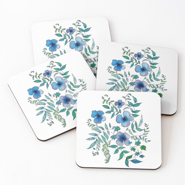 Item preview, Bunch of flowers and ferns designed and sold by María Casas Watercolour Designs.