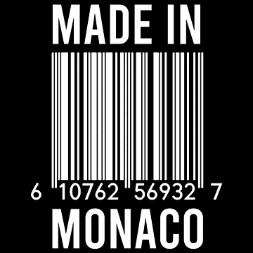Artwork thumbnail, Made In Monaco by RandomStuffShop