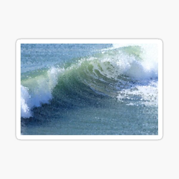 Ocean Wave Breaking Sticker