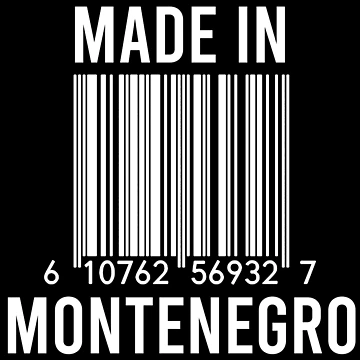 Artwork thumbnail, Made In Montenegro by RandomStuffShop
