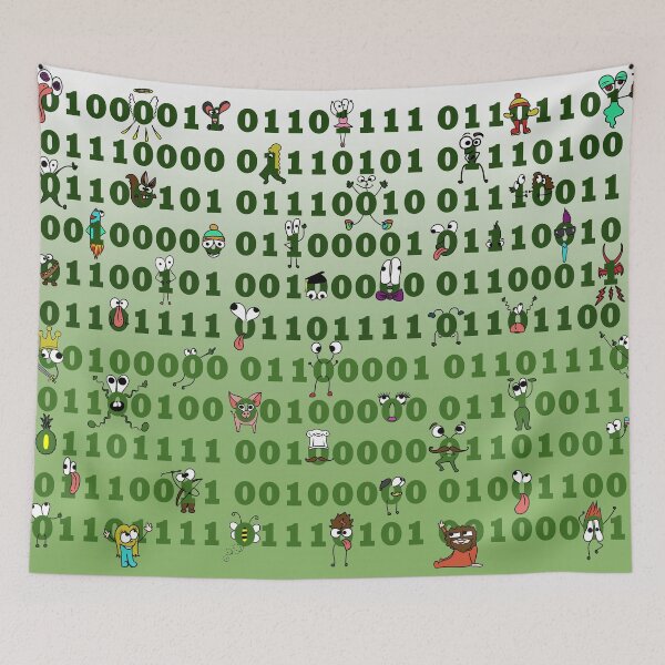 Item preview, Binary Doodle designed and sold by DinkumDoodles.