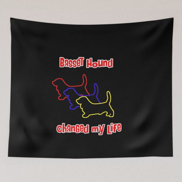 Item preview, Basset Hound changed my life - Dog Art dogs Silhouette - pet designed and sold by Coolstuff4you71.