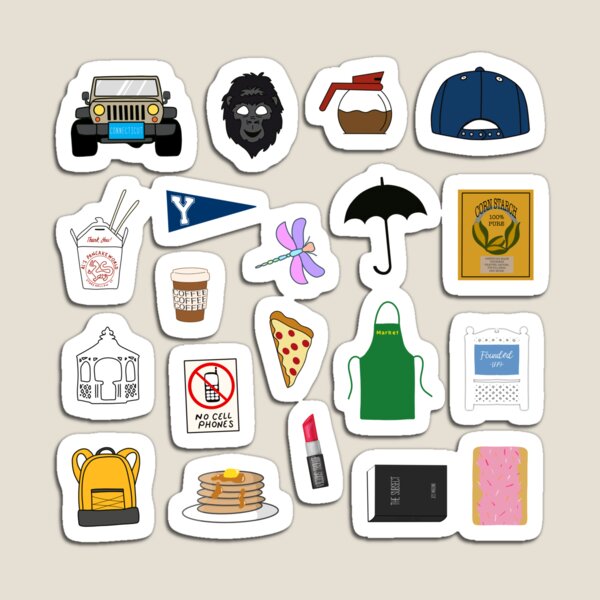 ultimate fan pattern icons all over print blue pack magnet by stephwil44 redbubble