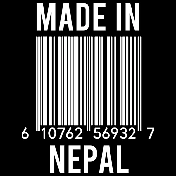 Artwork thumbnail, Made In Nepal by RandomStuffShop
