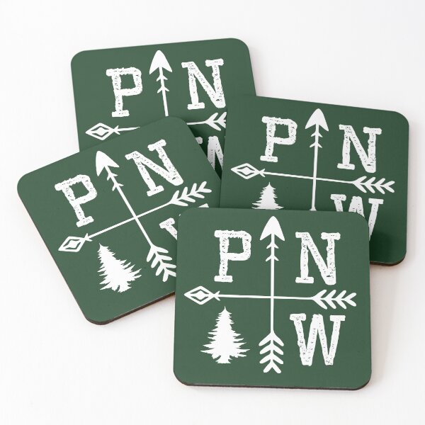 Item preview, Pacific Northwest - White designed and sold by Nu Threads.