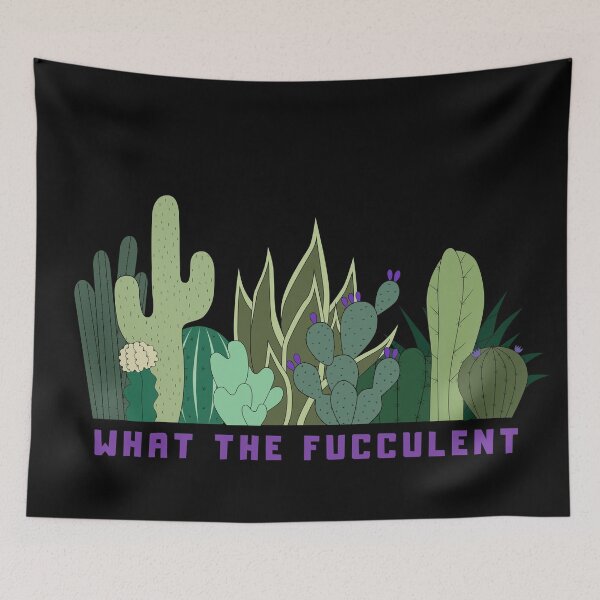 Item preview, What The Fucculent Cactus - Cool and Cute Design  designed and sold by designminimal.