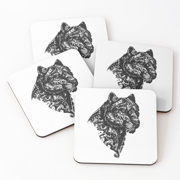 Item preview, The panter art tribal in black n white designed and sold by Arramavis.