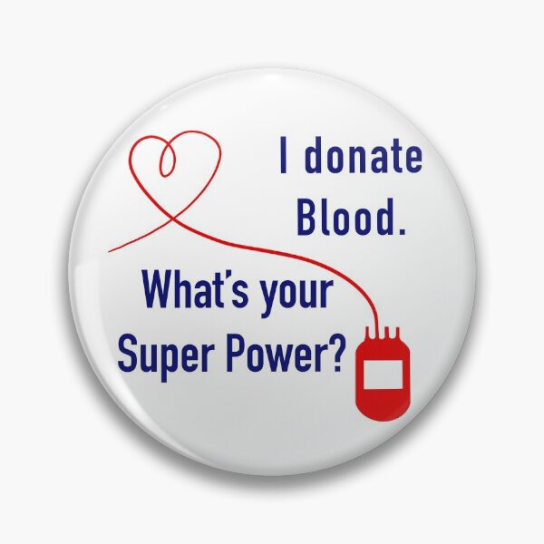 Item preview, I Donate Blood. What's Your Super Power? designed and sold by BlissTheory.