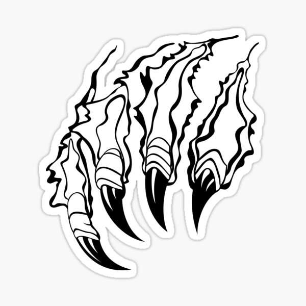 "Claws Ripping. Animal claws rip thorough" Sticker by HipMadeArt