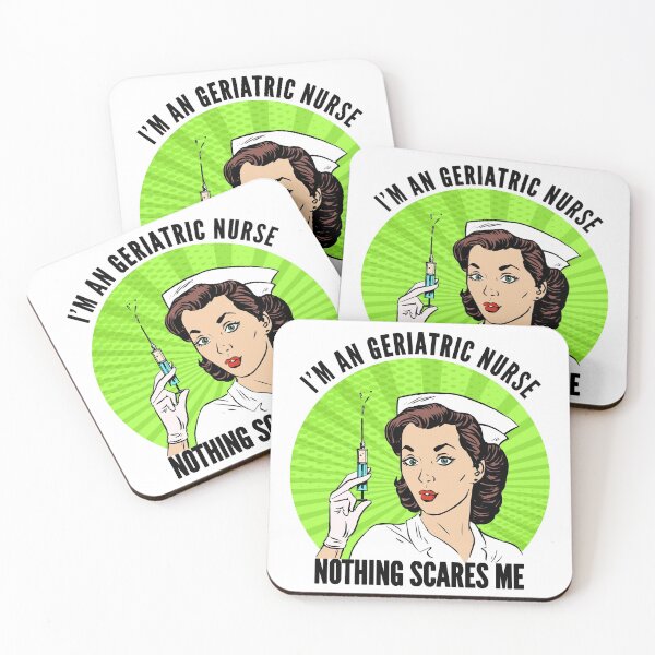 Item preview, Funny Retro I'm a Geriatric Nurse Nothing Scares Me Gift designed and sold by Claudia Harbaugh.