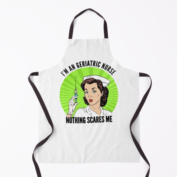 Item preview, Funny Retro I'm a Geriatric Nurse Nothing Scares Me Gift designed and sold by Claudia Harbaugh.