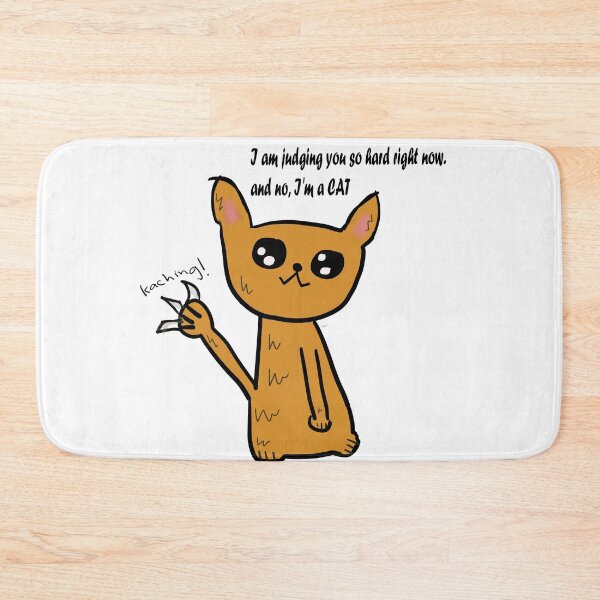Item preview, Funny Cat Design | Cat Products | Humorous Cat Products | "I'm judging you so hard right now. and no, I'm a CAT" | designed and sold by Jeleedesigns.