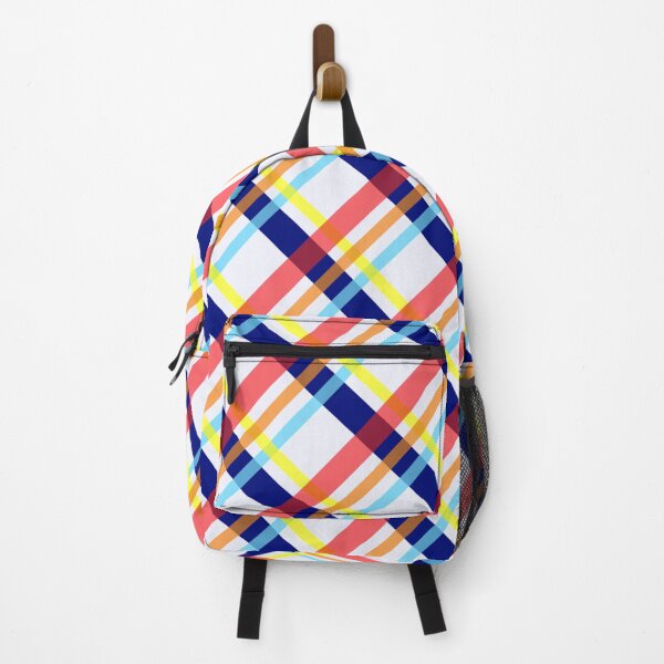 Item preview, Slanted bright colourful large plaid designed and sold by Canucklife.