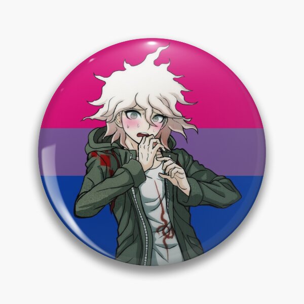 Item preview, Nagito Komaeda Bisexual Pin designed and sold by Cosplayshin.