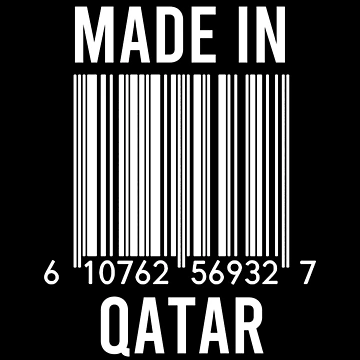 Artwork thumbnail, Made In Qatar by RandomStuffShop