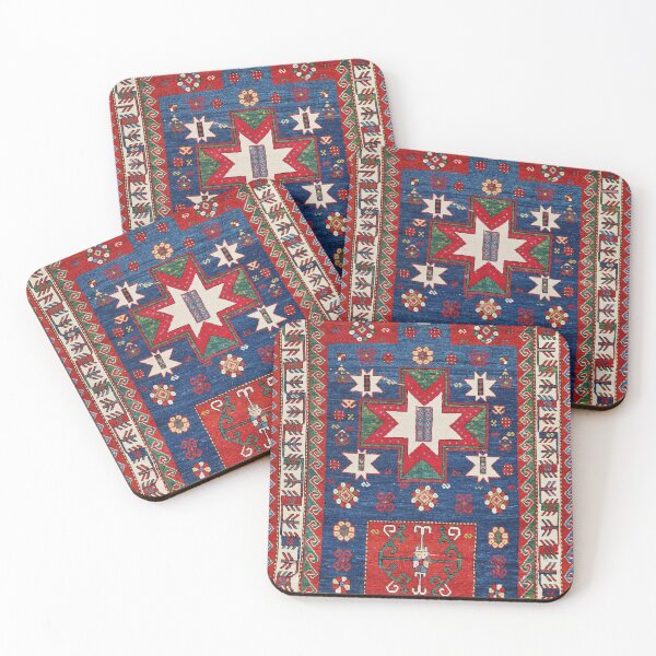 Item preview, Kazak Antique Prayer Rug Print designed and sold by Vicky Brago-Mitchell®.