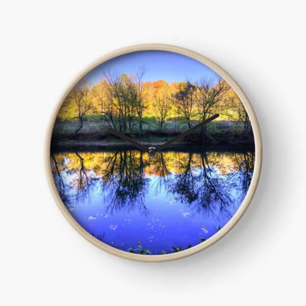 River at Sunset Clock
