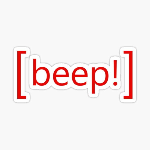 [beep!] Sticker