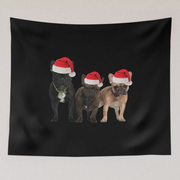 Item preview, French Bulldog Christmas Friends designed and sold by FunShirtDesigns.