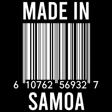 Artwork thumbnail, Made In Samoa by RandomStuffShop