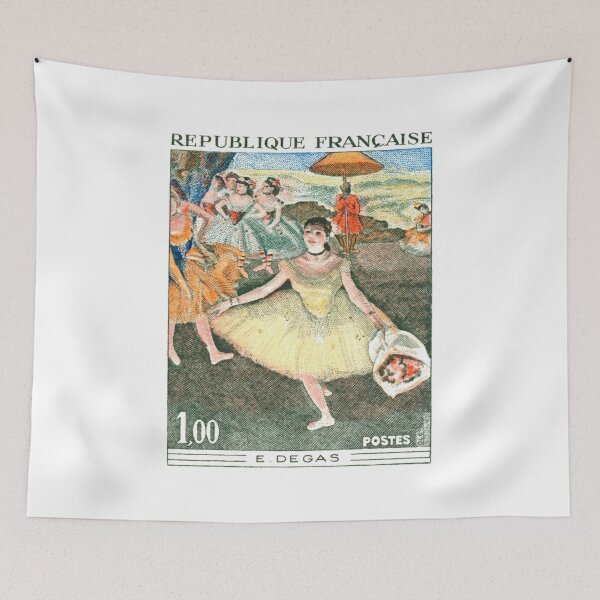 Item preview, 1970 FRANCE Edgar Degas Ballet Dancer Postage Stamp designed and sold by retrographics.
